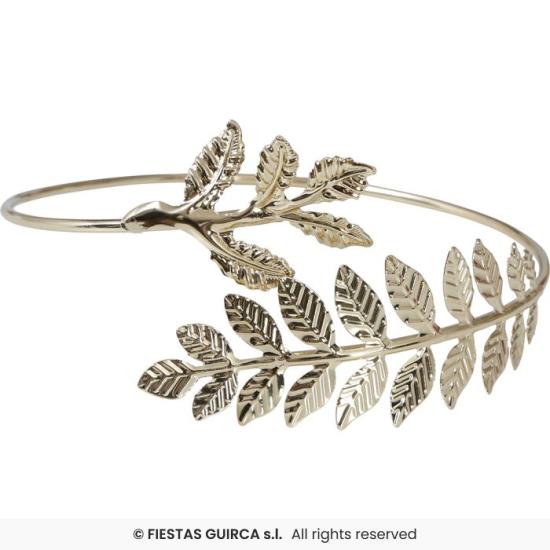 Pulseira de Louro Metálica - Acessório para Deusa Grega ou Romana