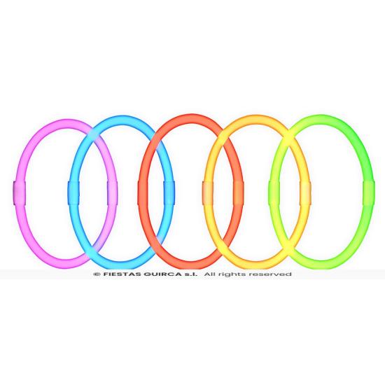 Pulseiras de luz neon (50 unidades)