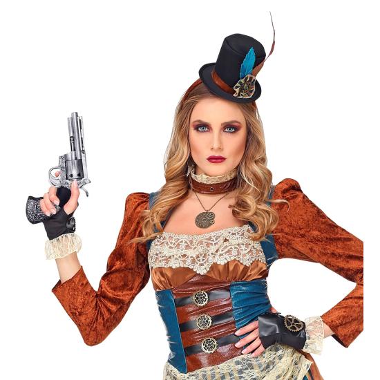 Revólver super realista em espuma de látex 25 cm