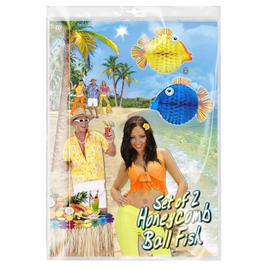 Conjunto de 2 peixes balão 33 cms Conjunto de 2 peixes balão 33 cms