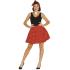 Conjunto Adulto Pin Up Saia Roja Tamanho 42-44