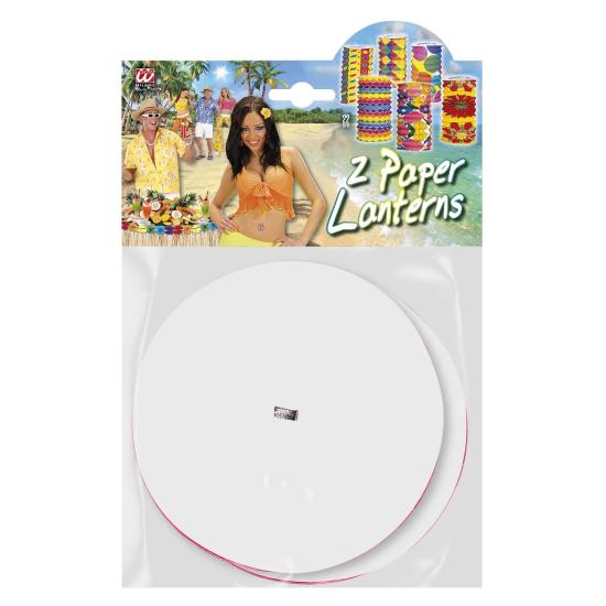 Conjunto de 2 lanternas de papel de parede havaianas. Conjunto de 2 lanternas de papel de parede havaianas.