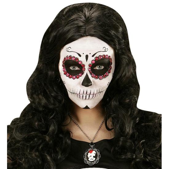 Conjunto de 40 Gemas Decorativas Adesivos Olhos Vermelhos/Rosa