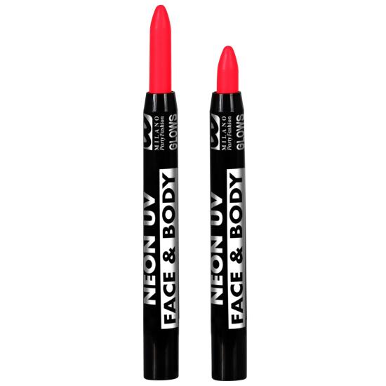 Conjunto de 6 lápis fluorescentes em caixa