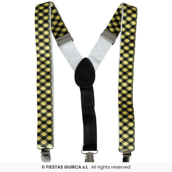 Conjunto de acessórios Nerd com óculos, gravata borboleta e suspensórios