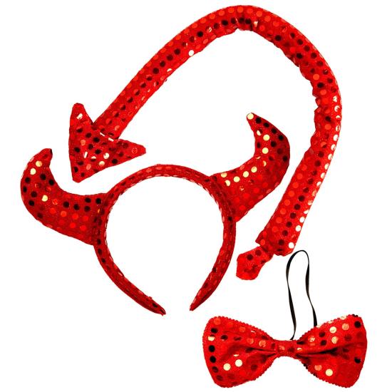 Conjunto Diabo de Lantejoulas