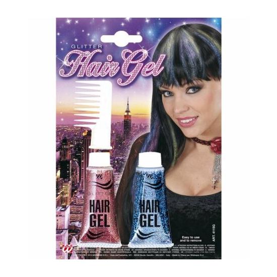 Conjunto de gel de cabelo brilhante com pente