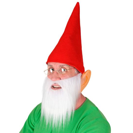 Conjunto de chapéu, barba e orelhas para anões adultos