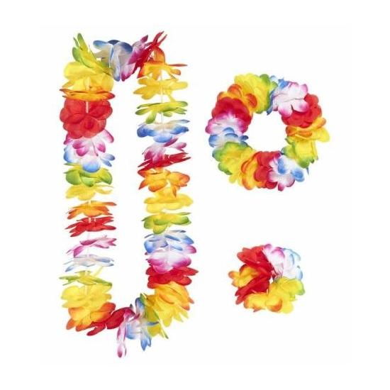 Conjunto havaiano multicolorido de luxo. Conjunto havaiano multicolorido de luxo.