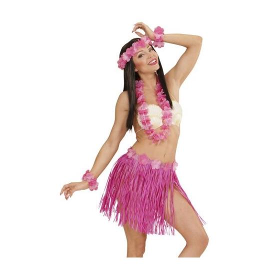 Conjunto Havaiano Rosa Adulto Conjunto Havaiano Rosa Adulto