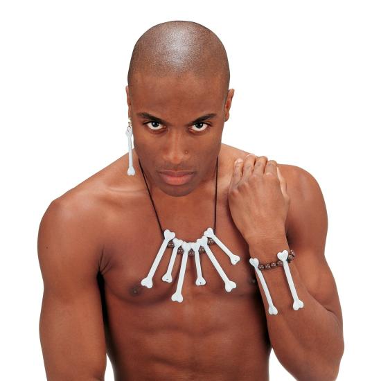 Conjunto de joias de osso