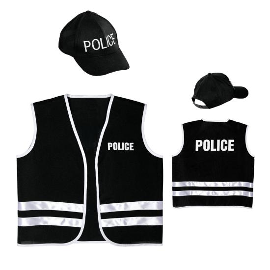Conjunto policial em tamanho infantil
