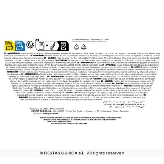 Conjunto infantil de rato com 3 peças – Rabo, tiara e gravata borboleta