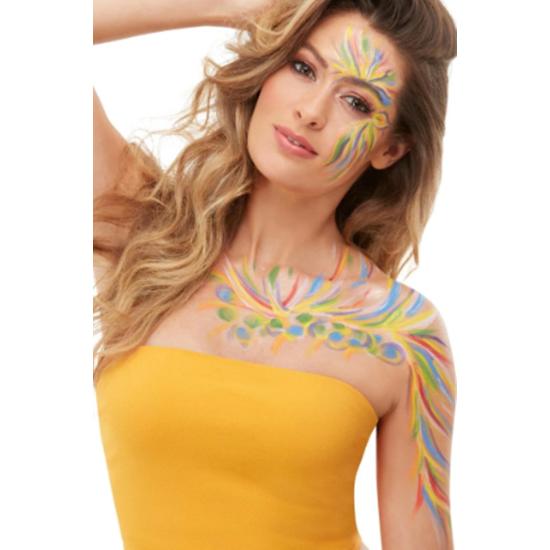 Conjunto 7 cores Make-Up FX, Rainbow com acessórios