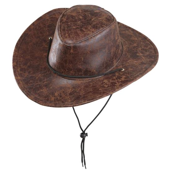 Chapéu de cowboy na cor marrom