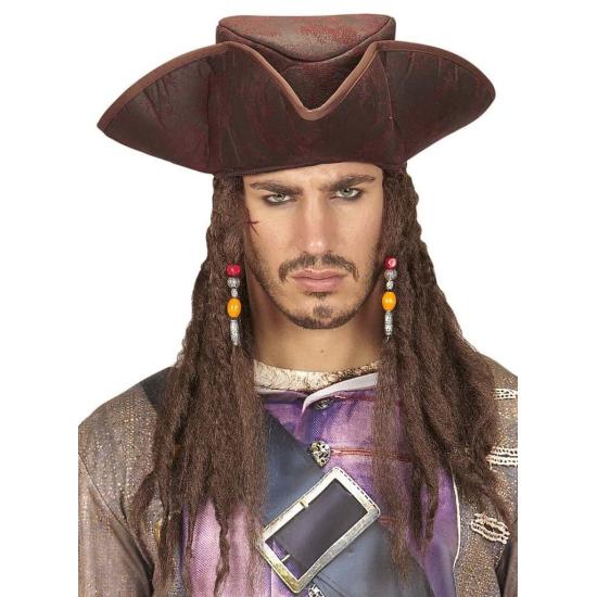 Chapéu de pirata caribenho luxuoso.