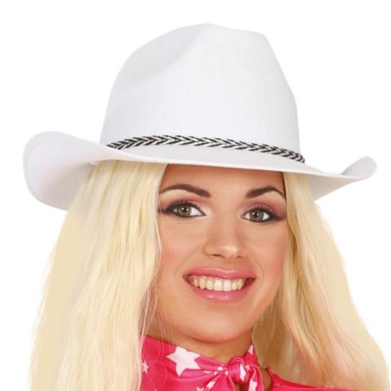Chapéu de Pistoleiro Ocidental Branco
