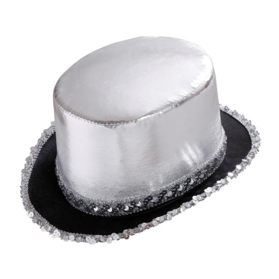 Chapéu de festa luxuoso com tira de lantejoulas