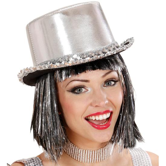 Chapéu de festa luxuoso com tira de lantejoulas