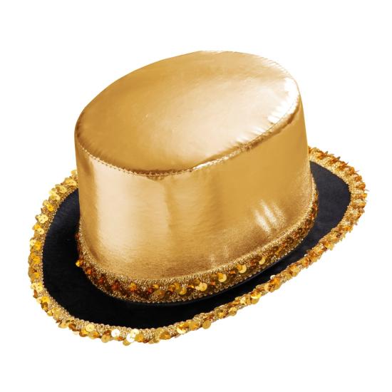 Chapéu de festa luxuoso com tira de lantejoulas