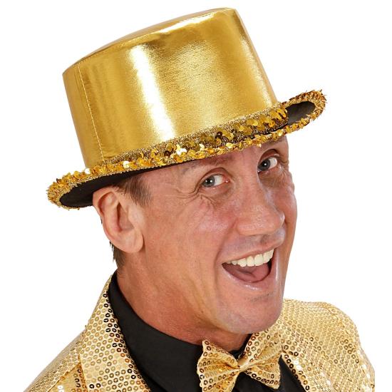 Chapéu de festa luxuoso com tira de lantejoulas