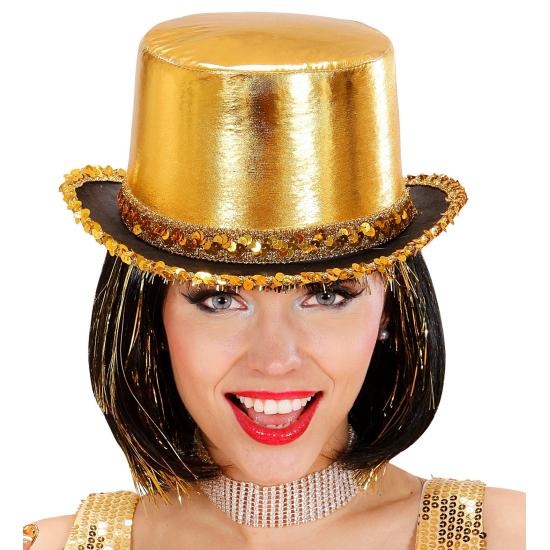 Chapéu de festa luxuoso com tira de lantejoulas