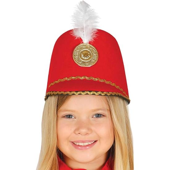 Chapéu majorette vermelho infantil
