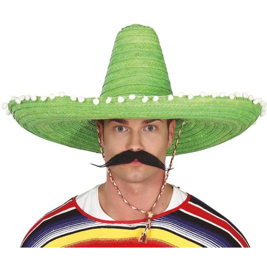 Chapéu de palha mexicano 60 cms Verde Chapéu de palha mexicano 60 cms Verde