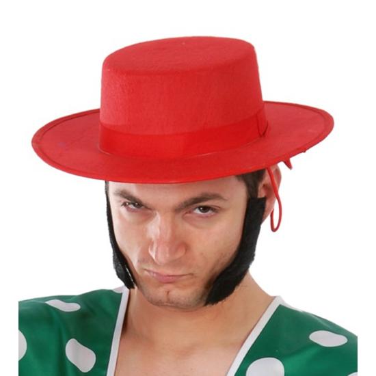 Chapéu Vermelho Córdoba com Cordão para Amarrar Chapéu Vermelho Córdoba com Cordão para Amarrar