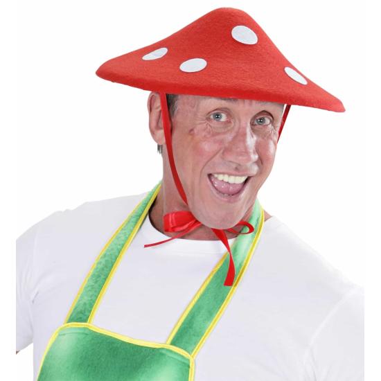 Chapéu de cogumelo de feltro.