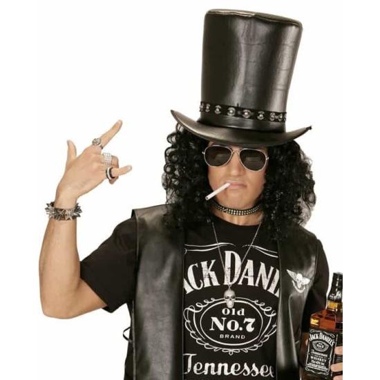 Chapéu de couro sintético do Slash.