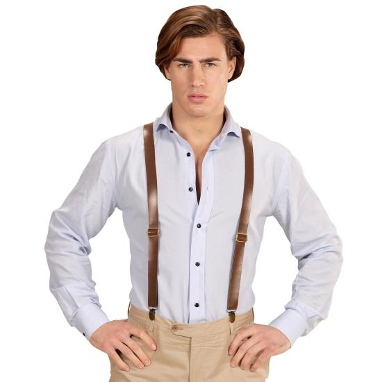 Suspensórios de couro sintético