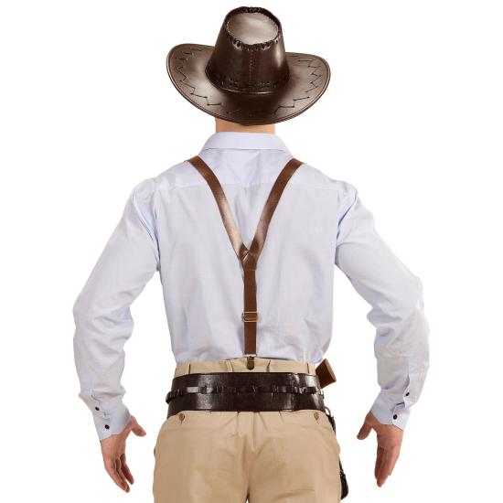 Suspensórios de couro sintético