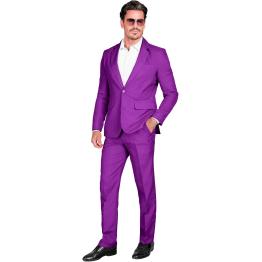 Terno, jaqueta e calças coloridas masculinas, showman, febre disco, festa temática de cassino