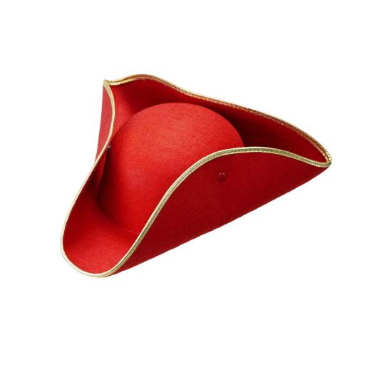 Tricornio Rojo de Época