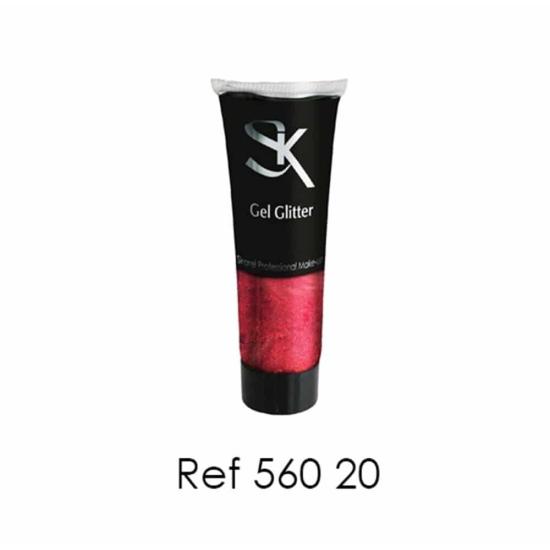 Tubo de Gel Glitter 20 ml Vermelho Tubo de Gel Glitter 20 ml Vermelho