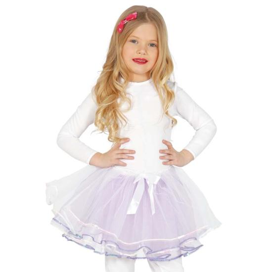 Tutu infantil com laço branco