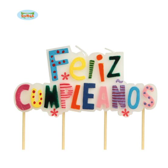 Vela de feliz aniversário 4,5 x 9 cm Vela de feliz aniversário 4,5 x 9 cm