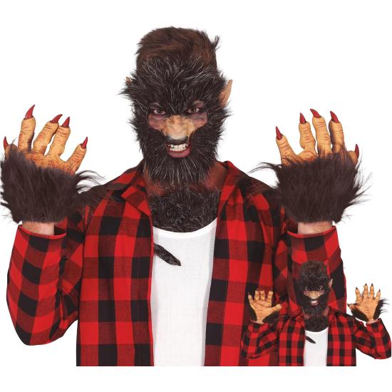 Garras de Lobisomem de Látex – Luvas de Fantasia